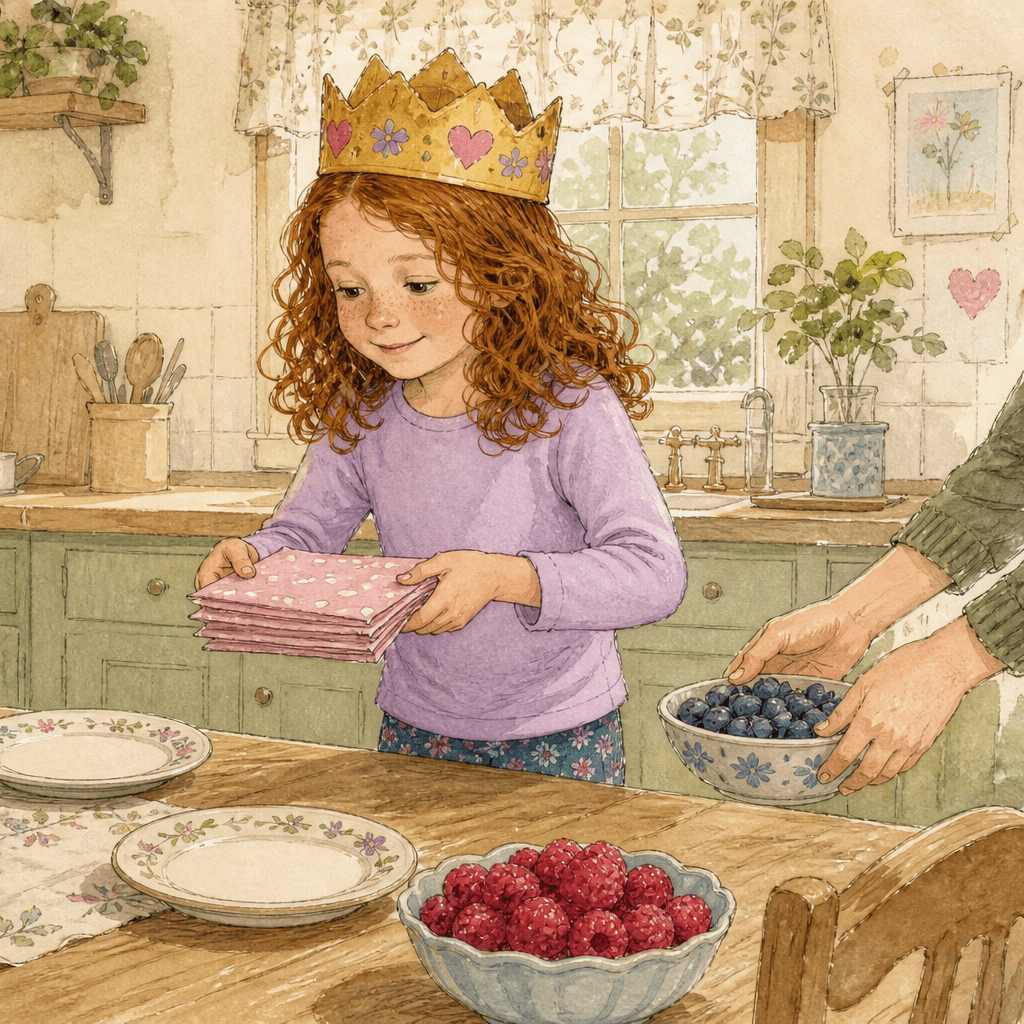 Birthday Surprise sample, spread 6