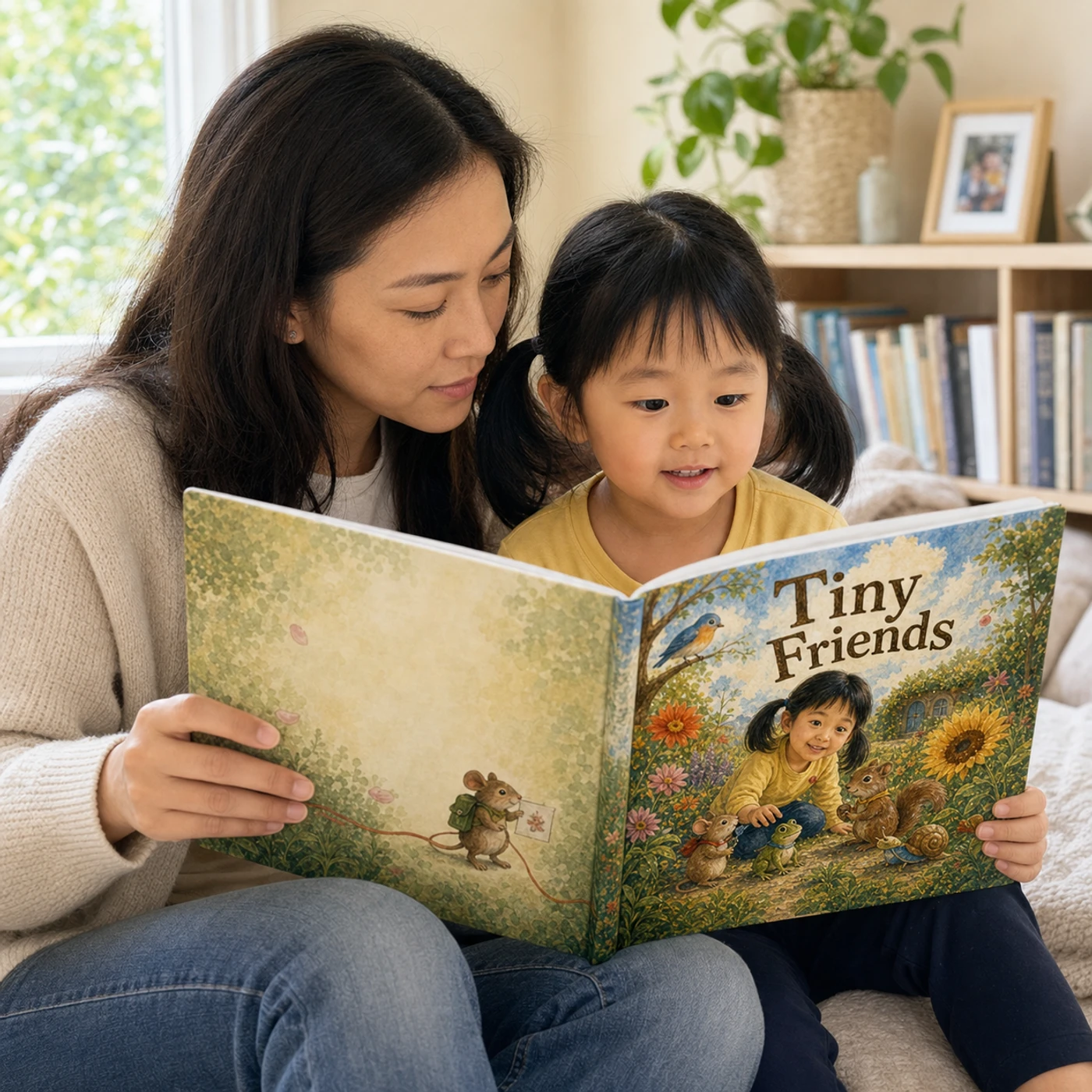Tiny Friends read together